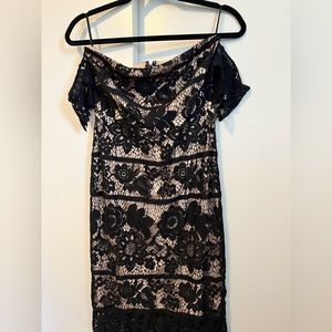 Strapless Lace fitted dress- Size 6 (US size)